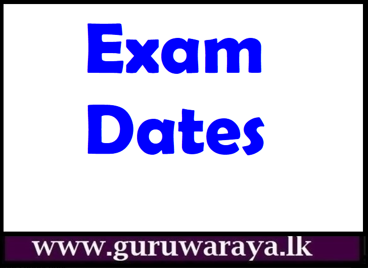 Exam dates