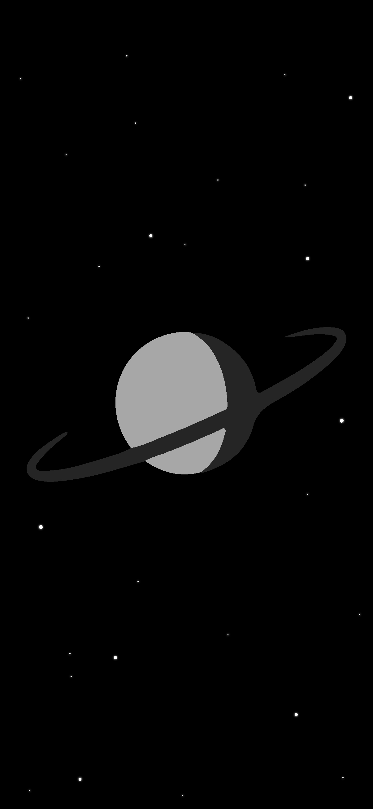 Minimalist amoled wallpaper - Saturn