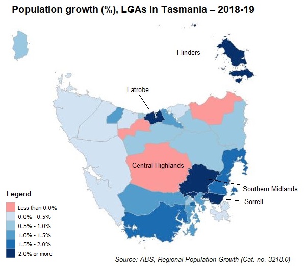 The demog blog Recent population trends in Tasmania