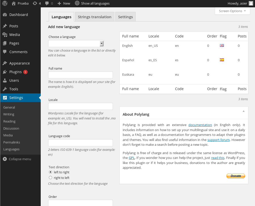 Polylang wordpress plugin Polylang wordpress plugin