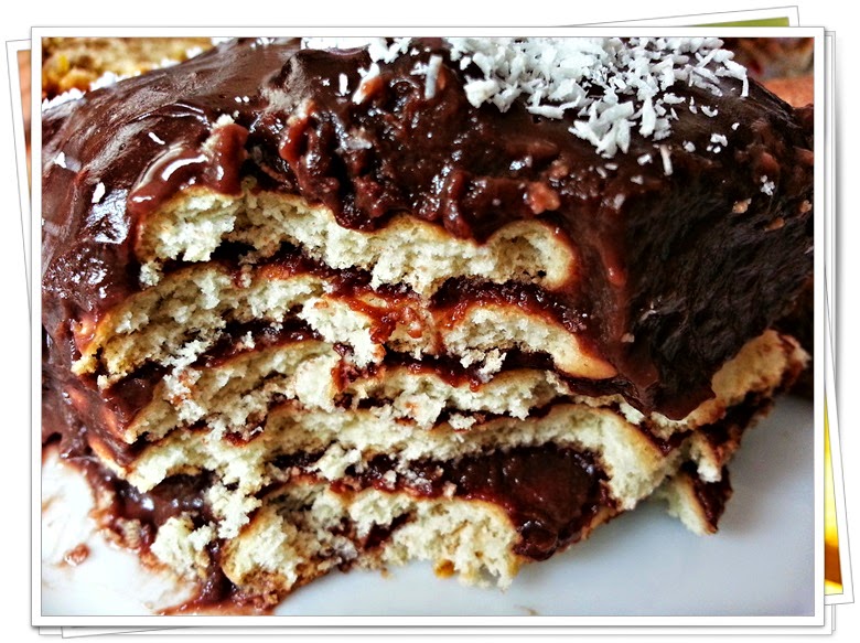 KOLAY ÇİKOLATALI MOZAİK PASTA (PUDDİNG MOSAİC CAKE RECİPE) Emel�in