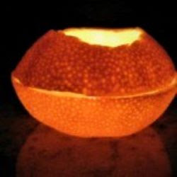 Learn the tricks that make you make an oil lamp with natural orange in a minute Learn the tricks that make you make an oil lamp with natural orange in a minute