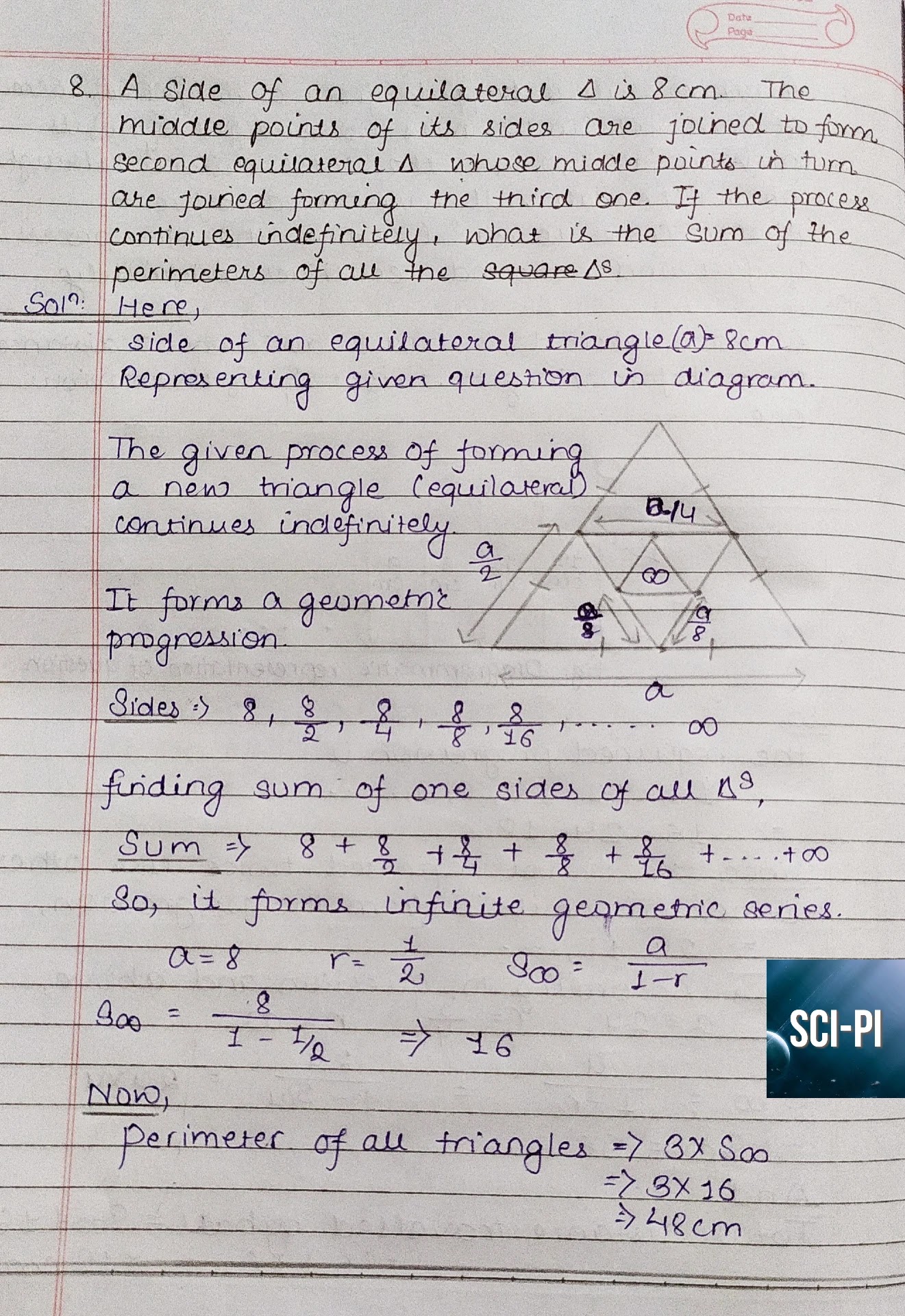 Grade 11 Sum of Infinite Geometric Series Exercise 2 Solutions | Basic ...