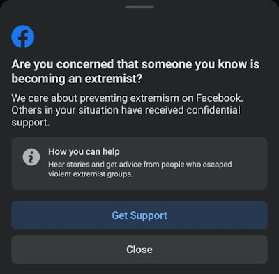 "Are you concerned that someone you know is becoming an extremist?"