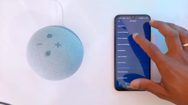 click on device here Device settings in alexa app
