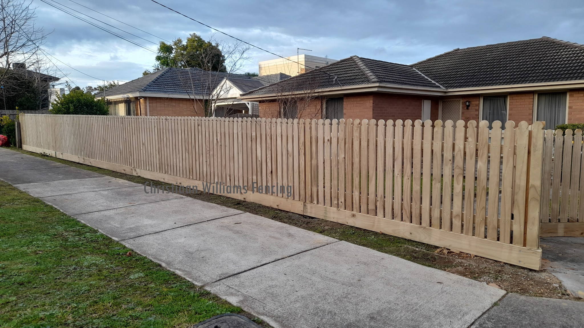 Ironman Fencing Cypress picket fence