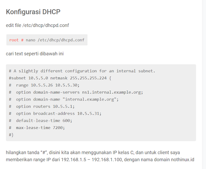 Konfigurasi DHCP server di Debian SocietySociety