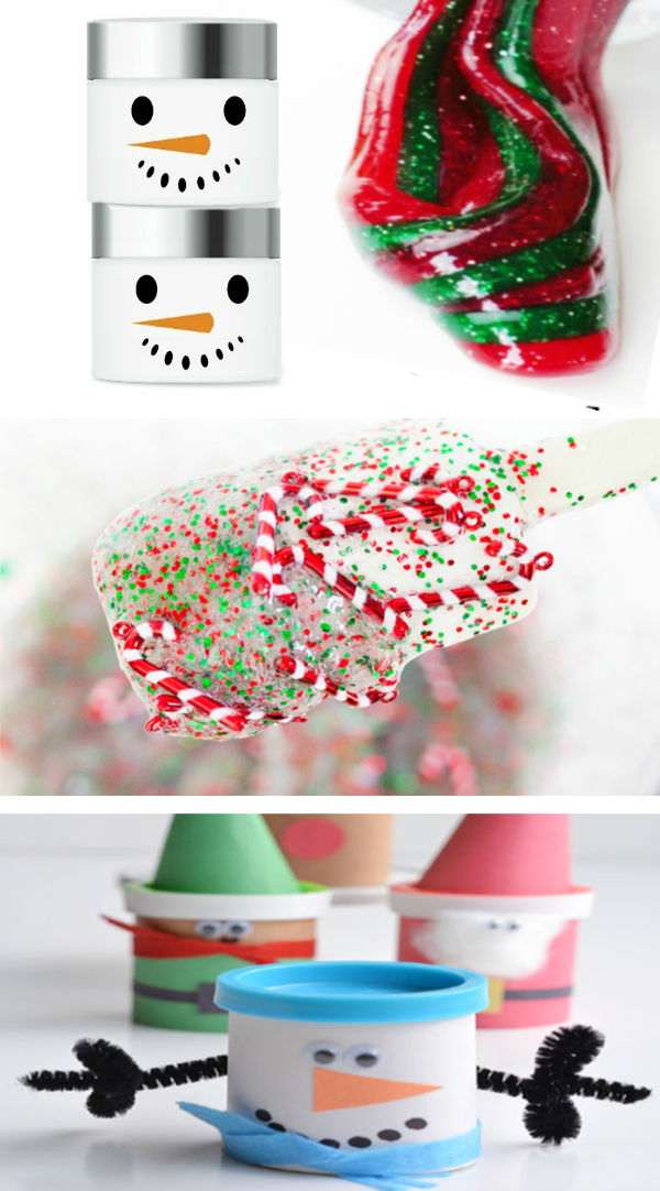 30+ CHRISTMAS PLAY RECIPES FOR KIDS: From Santa SLIME to GRINCH GOO it's all here! #slime #holidayslime #holidayslimeforkids #christmasslime #christmascraftsforkids #growingajeweledrose #activitiesforkids