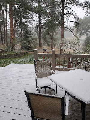 SNOWING!