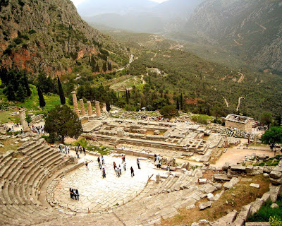 Ruins of Theater at Delphi and Remains of Temple of Apollo - if you don't know why this image is relevant to our forecast of the future for Greece's economy, you should brush up on your ancient history!  Source: https://www.cia.gov/library/publications/the-world-factbook/photo_gallery/gr/photo_gallery_B1_gr_44.html