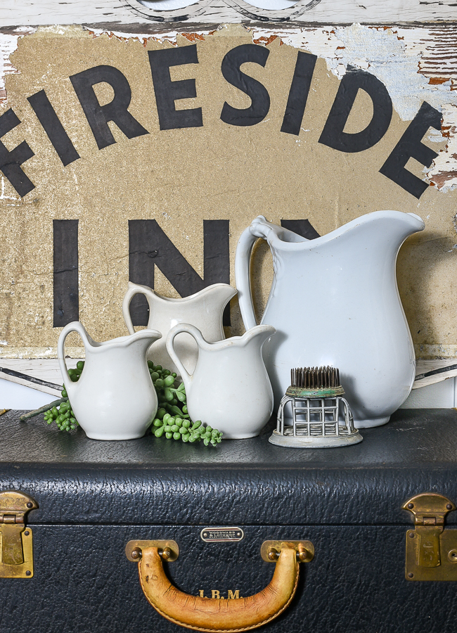 Vintage white ironstone pitchers