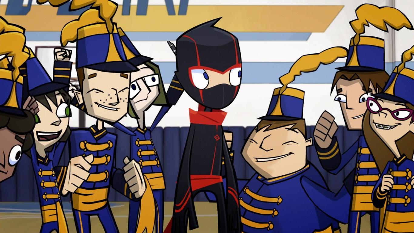 Flow Like Water (cartoon) watching the ninja show on disney xd