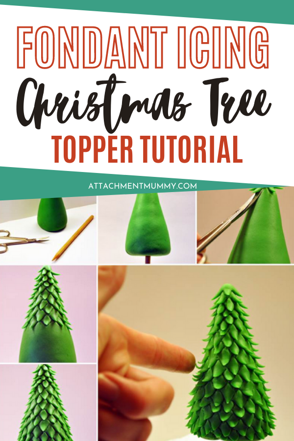 How To Make A Christmas Tree Topper With Fondant Icing {Tutorial}