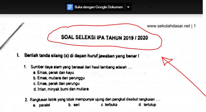 Soal Ipa Sd Kls 5 Dan Kunci Jawabannya Pdf