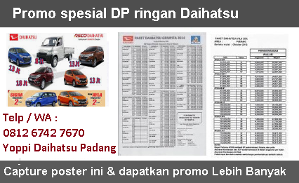 Daihatsu Padang Dealer Promo Harga Mobil Kredit Ringan