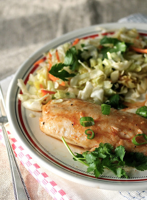 Honey Soy Sriracha Tilapia en Papillote | #FishFoodieFridays