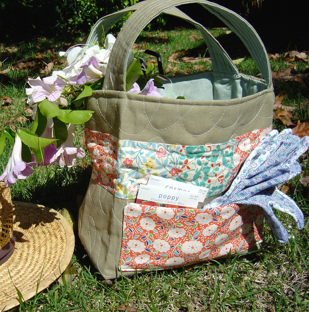Quilted Garden Tote Bag Tutorial ~ Free-Tutorial.net