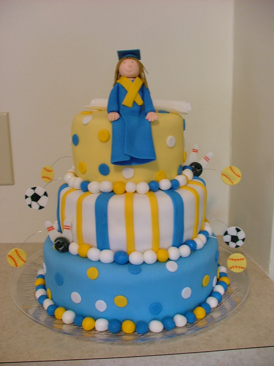 Sugar Fairy Treats & Sweets High School Graduation Cake