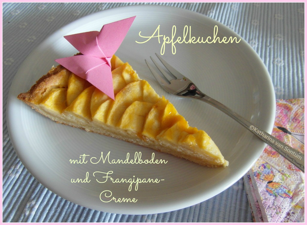 ich hab da mal was ausprobiert: Apfelkuchen auf Mandelboden mit ...