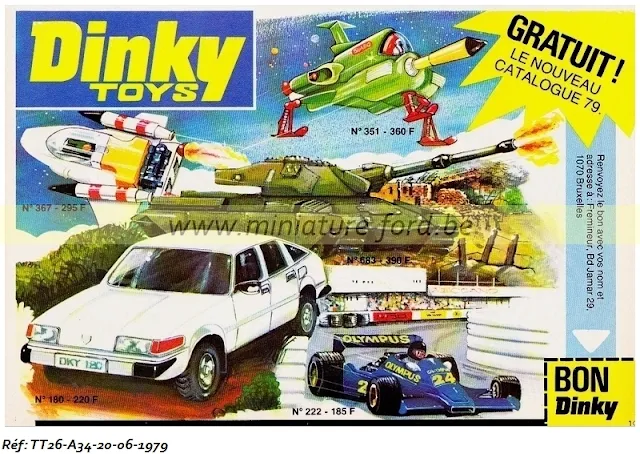 Publicité Dinky Toys 1979, réf: TT-20