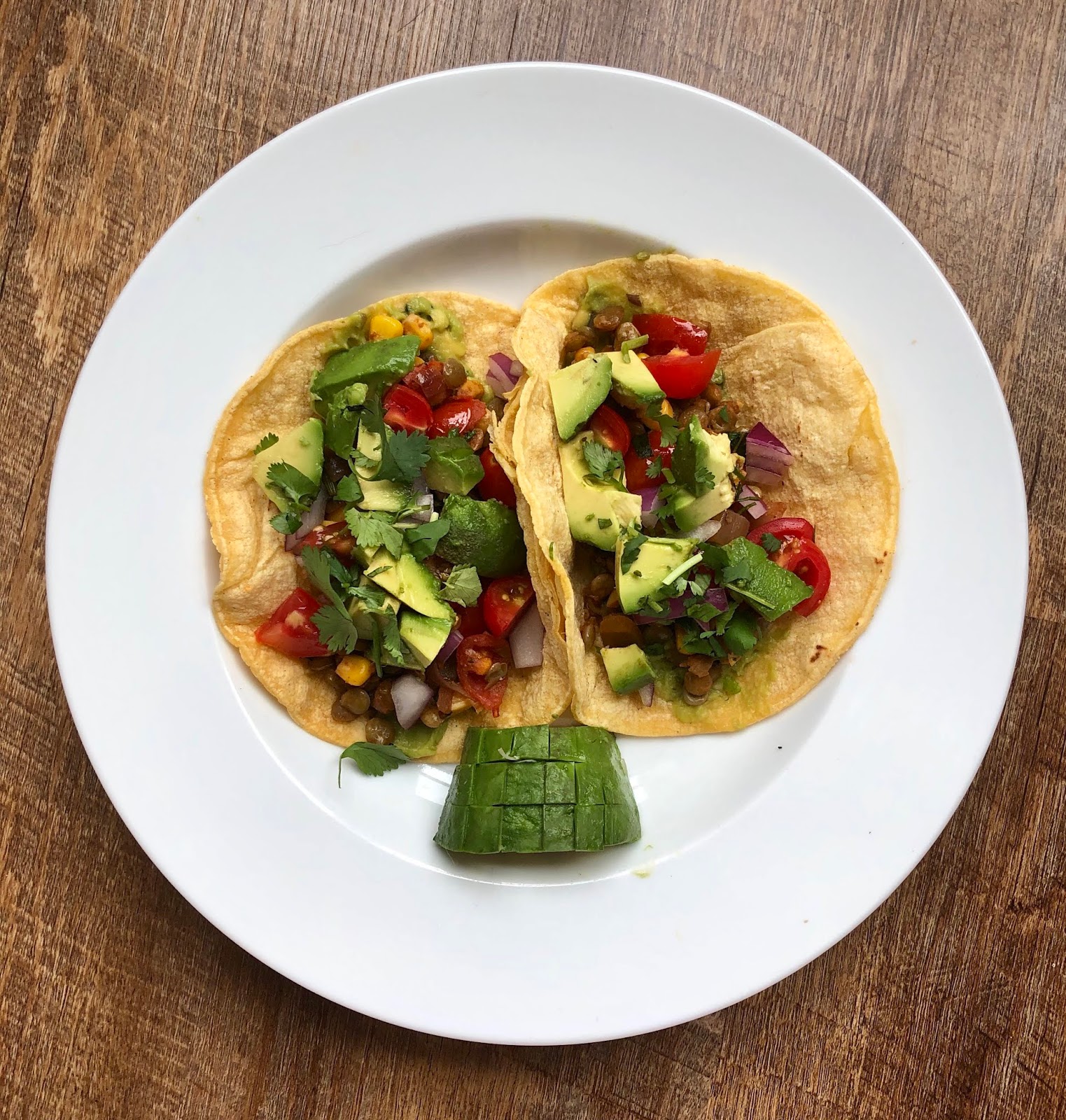 Refreshing Green Lentil Tacos