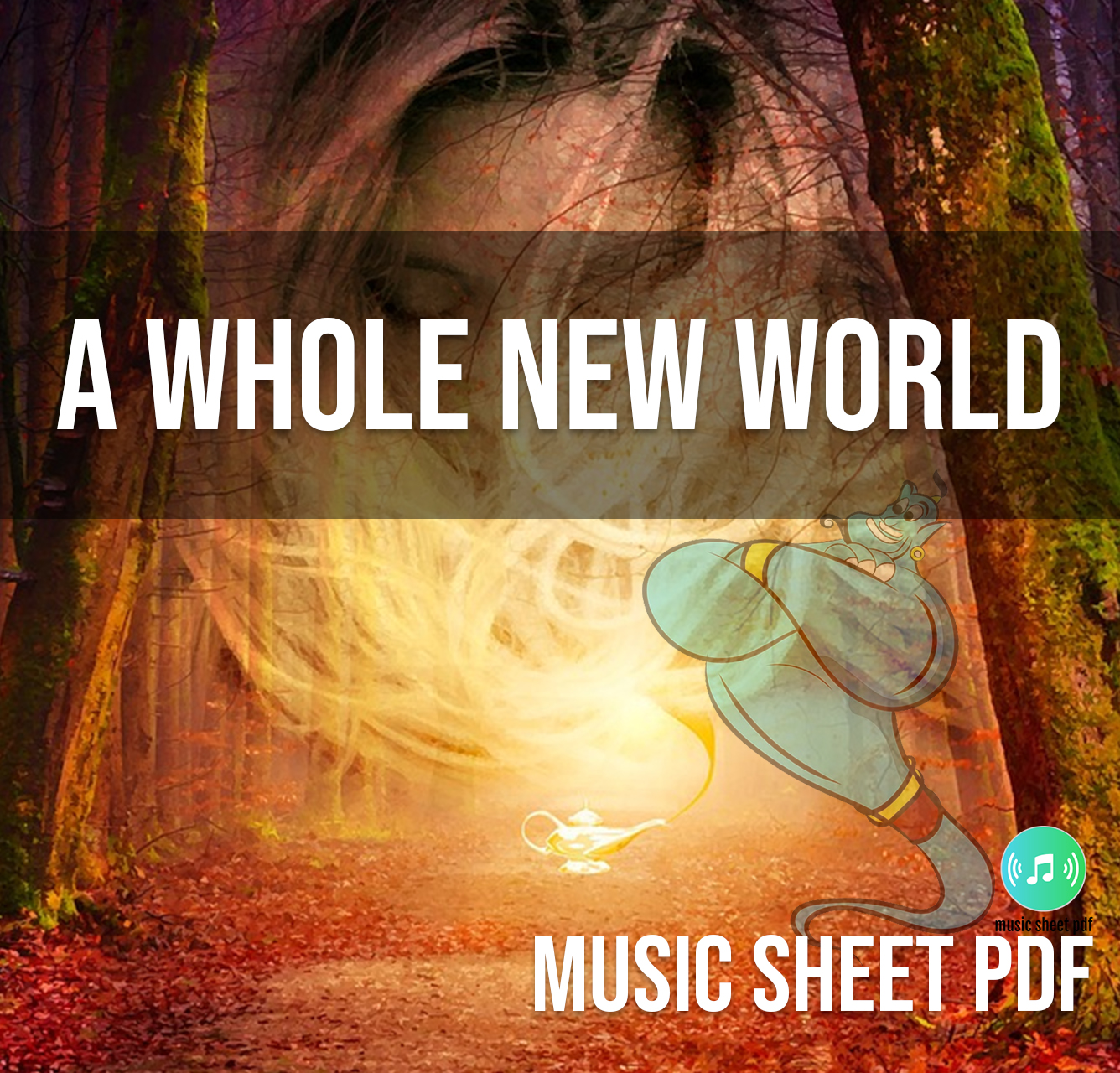 A Whole New World SATB Music Sheet PDF file