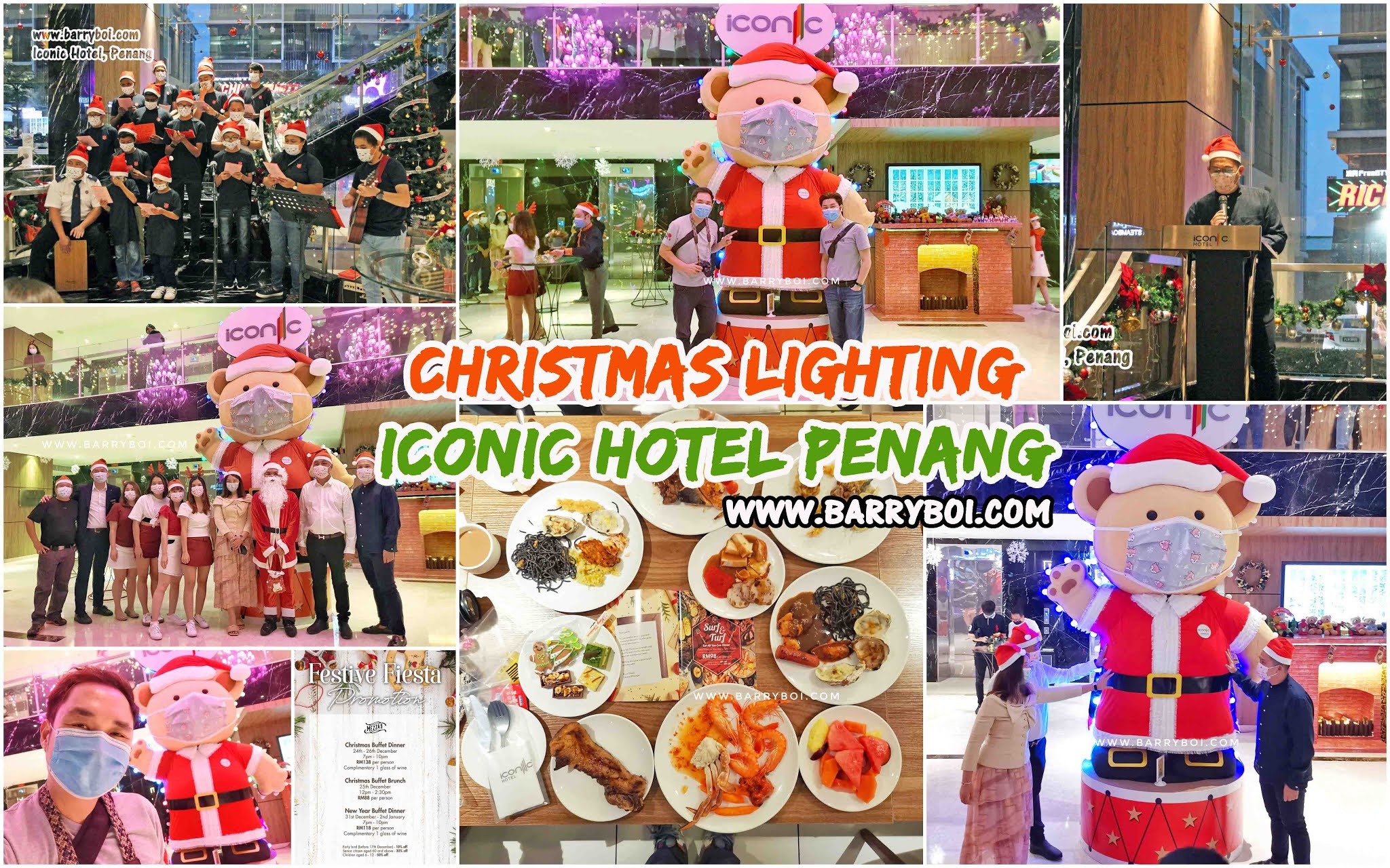 Christmas Lighting and Christmas Promotions at Iconic Hotel, Penang.