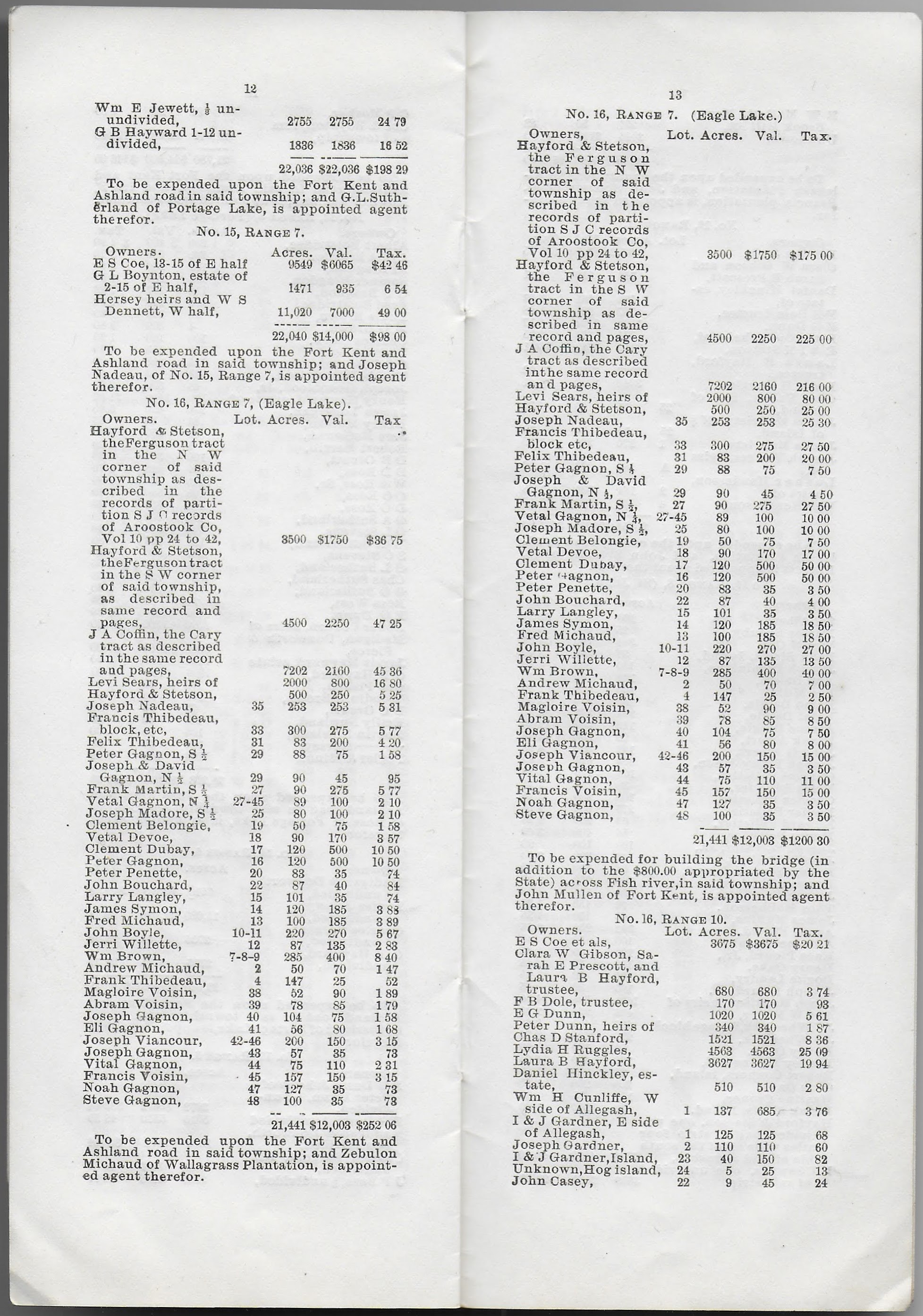 Heirlooms Reunited Eagle Lake, Maine Township 16, Range 7 WELS in