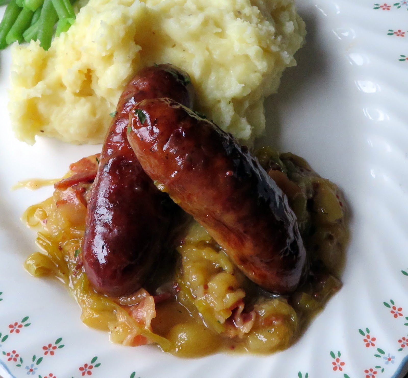 Braised Sausages with an Apple Gravy The English Kitchen