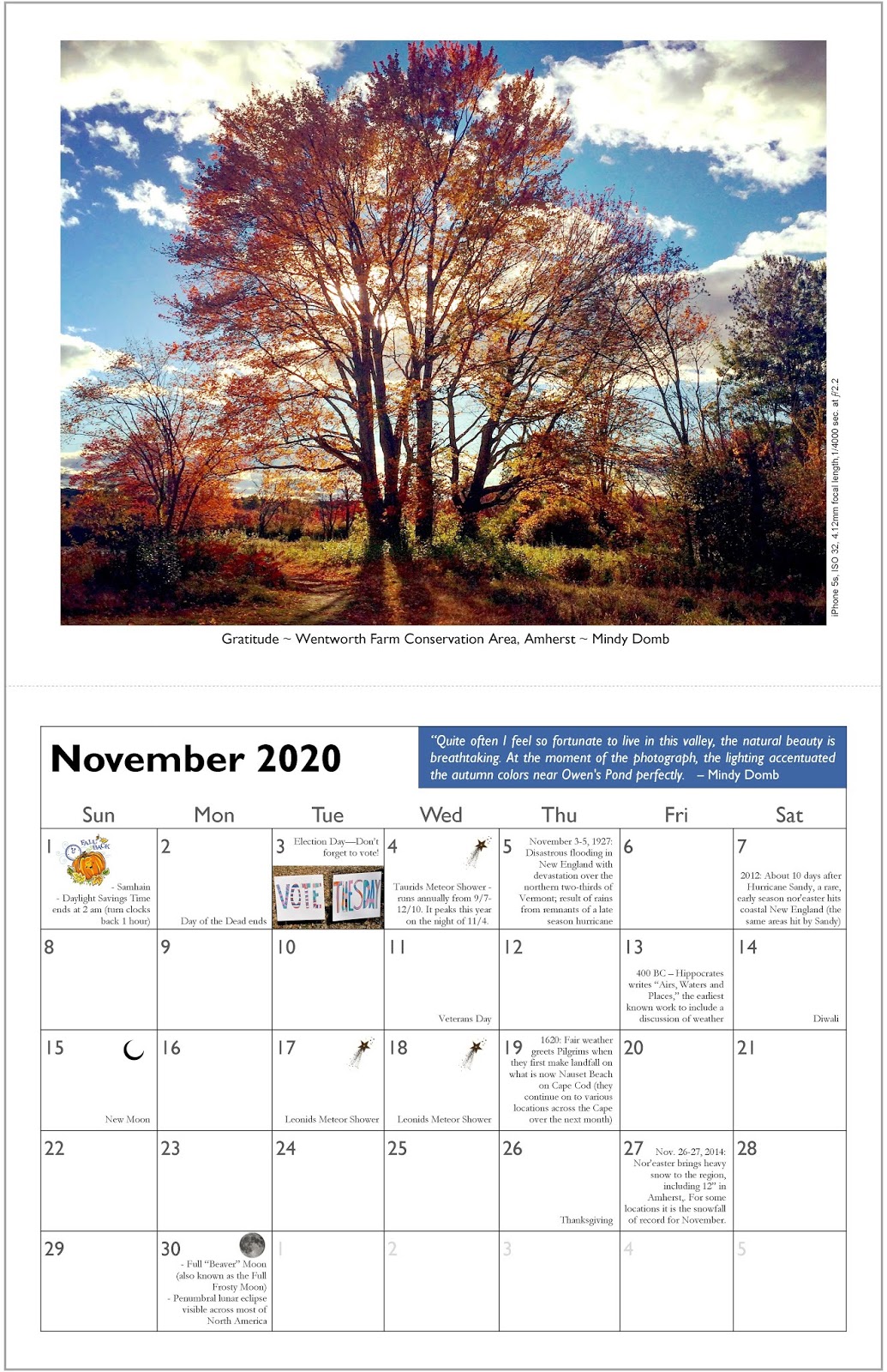 Head in the Clouds Amherst 2020 Head in the Clouds Amherst Calendar