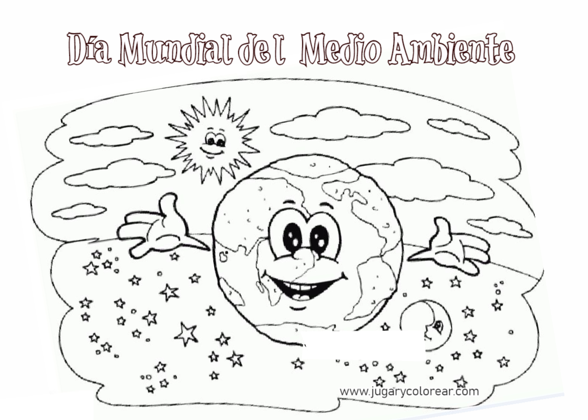 Dibujos día del medio ambiente para niños - Jugar y Colorear