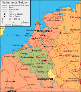 Coğrafya Haritaları: Hollanda Siyasi Haritası