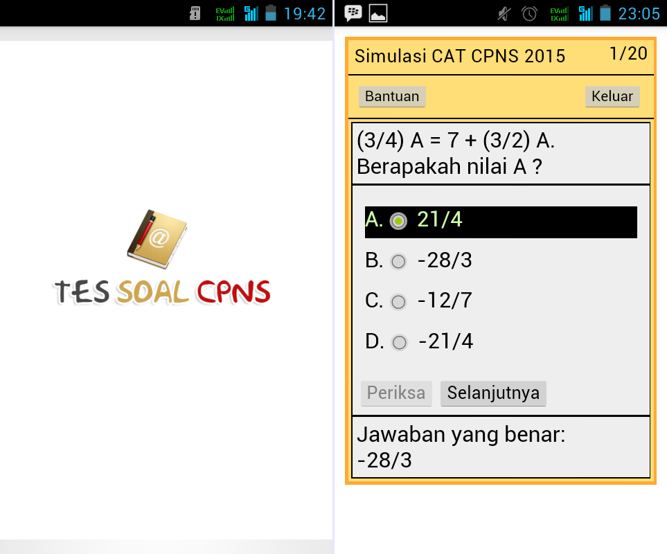 Download aplikasi CAT CPNS terbaru gratis kunci jawaban tes pns