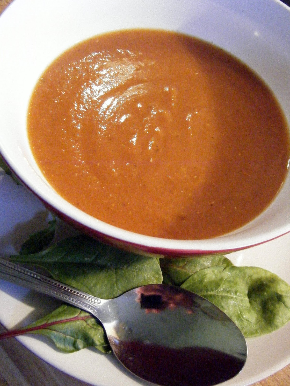 Thomas Yaeger's Transcendental Kitchen Blended Tomato and Lentil Soup