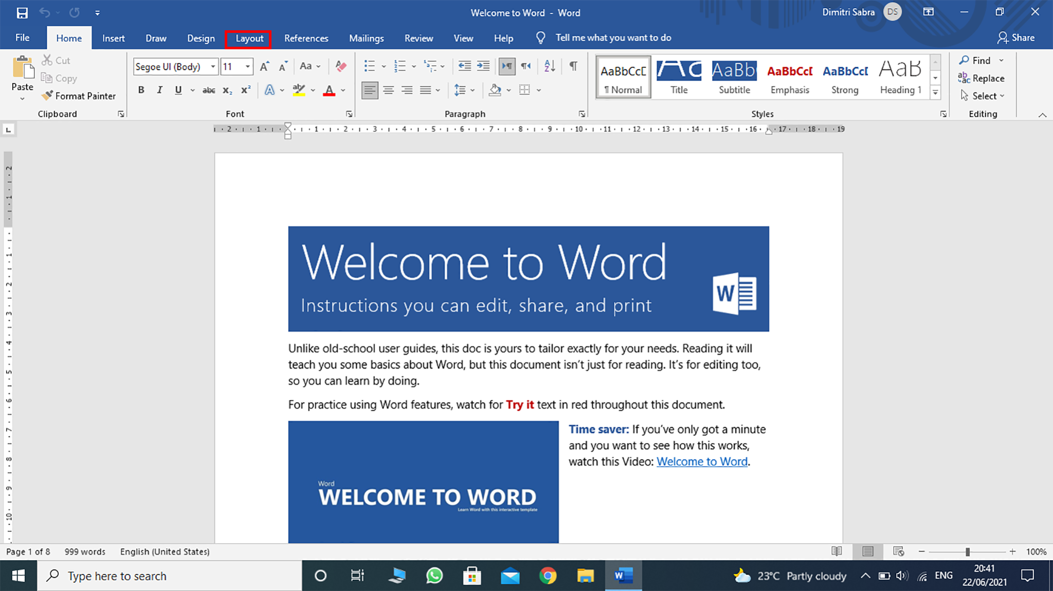 How to change the size of pages in Microsoft Word