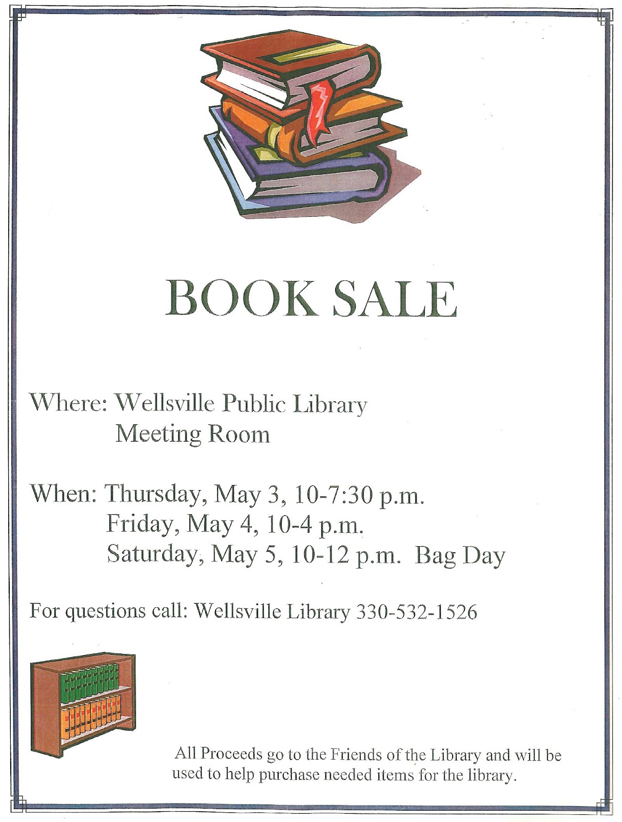 Looking Out My Window Wellsville Library To Hold Three Day Book Sale