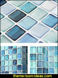 Mosaic 3D Wall Sticker Home Decor swimming pool theme bedroom ideas - Pool Bedroom - Swimming pool themed bedroom - swimming pool theme bedroom mural ideas - swimming theme decor - Swimmer Wall Decal Mosaic 3D Wall Sticker Home Decor