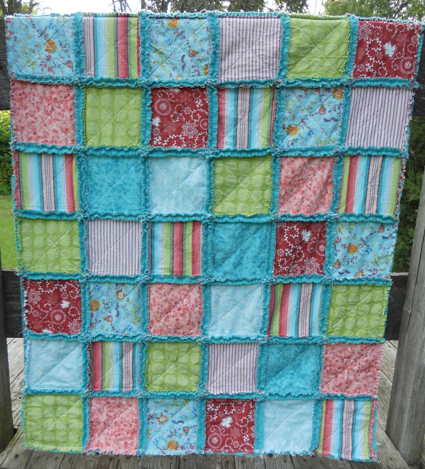Five Raggy Quilts
