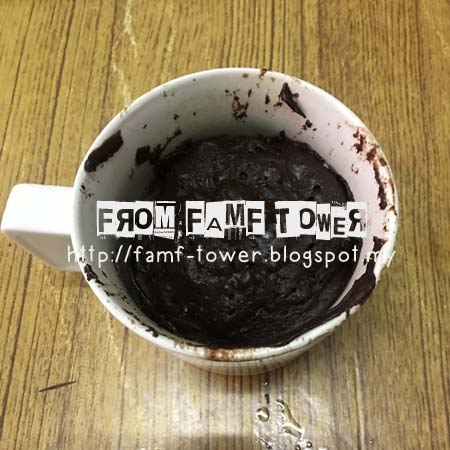 Resepi Kek Coklat Kurma Dalam Mug 2 Minit ~ From FAMF Tower
