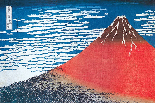 Katsushika Hokusai. “Mount Fuji in Clear Weather”, 1830