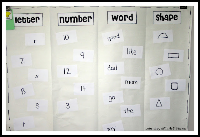 What is it? Letter or Number? - Learning With Mrs. Parker