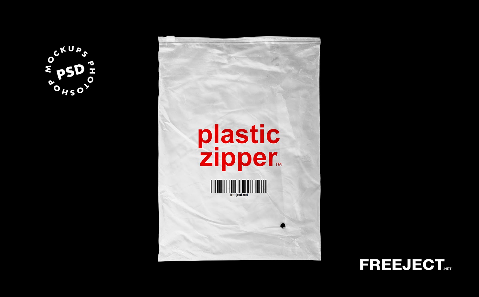 3 Plastic Zipper Bag Mockups Free PSD File