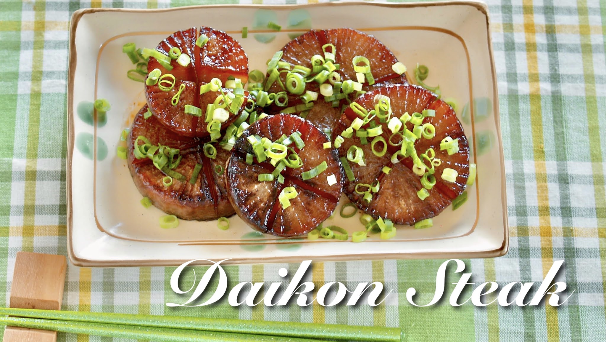 Daikon Radish Steak Japanese Cooking Video Recipe Create Eat Happy