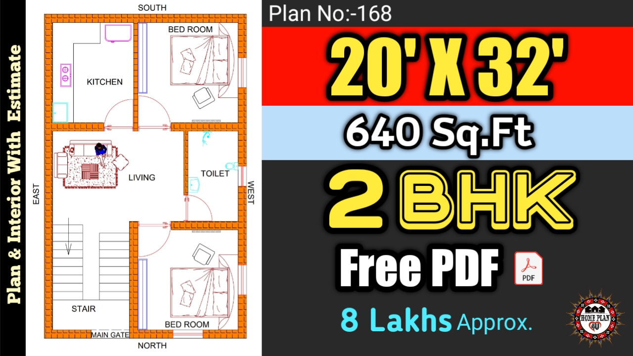 Duplex House Plan 25 X 30