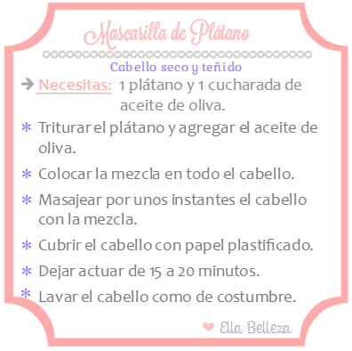 mascarilla de plátano