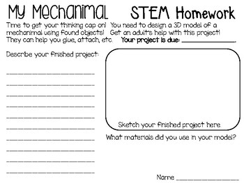 Growing a STEM Classroom: Making Mechanimals - Picture Books and STEM