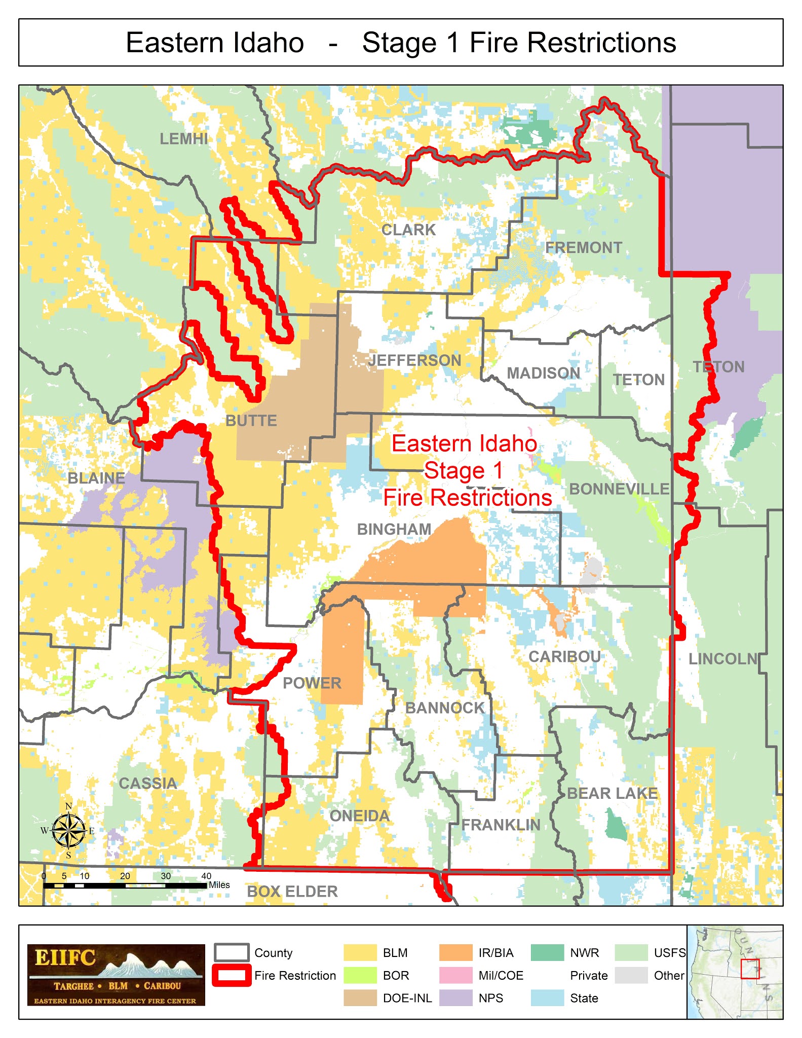 Idaho Fire Information: Stage One Fire Restrictions in effect across ...
