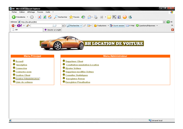 rapport de gestion de location de voiture pdf