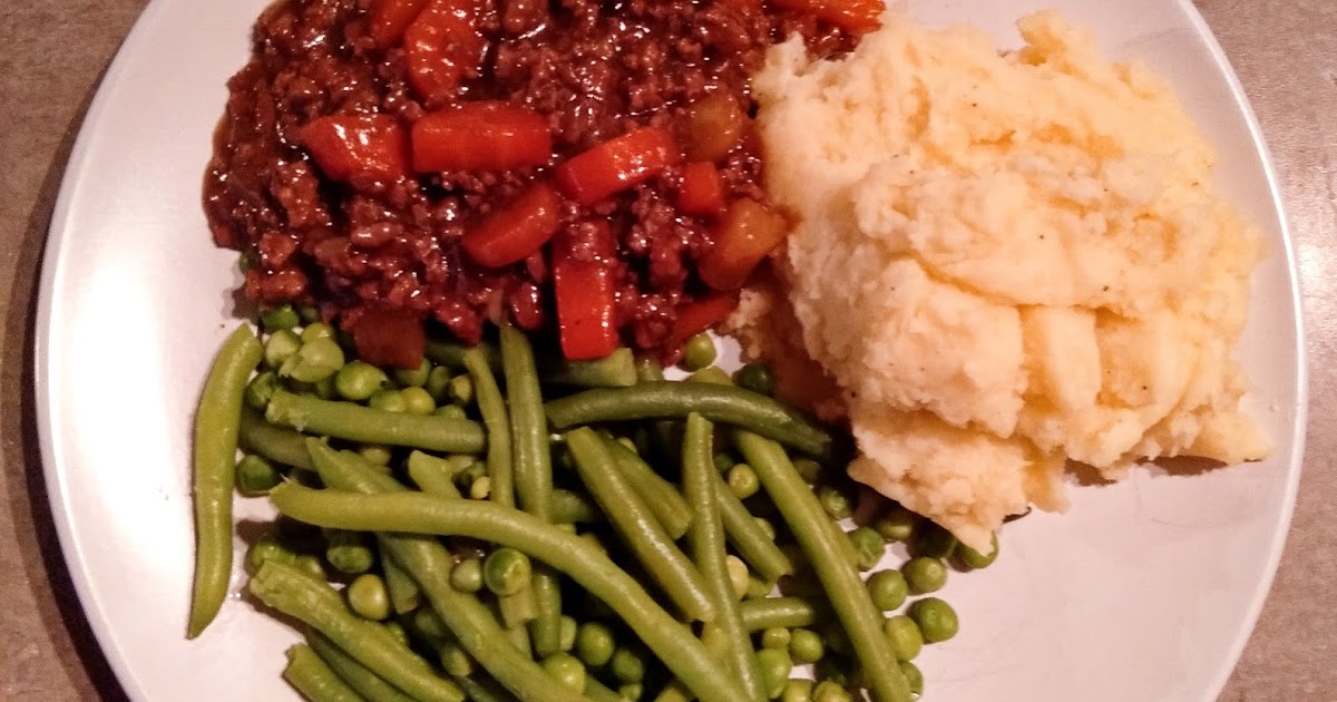 Mince, Mashed Potatoes and Veges 30 Minute Meals