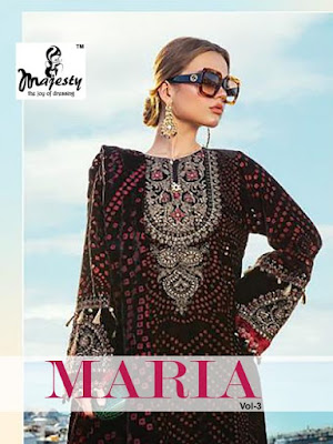Majesty Maria vol 3 pakistani suits catalog